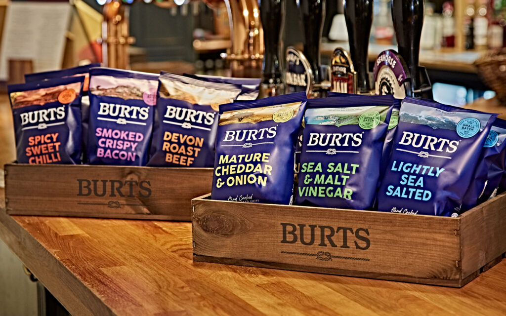 Burts Chips in boxes